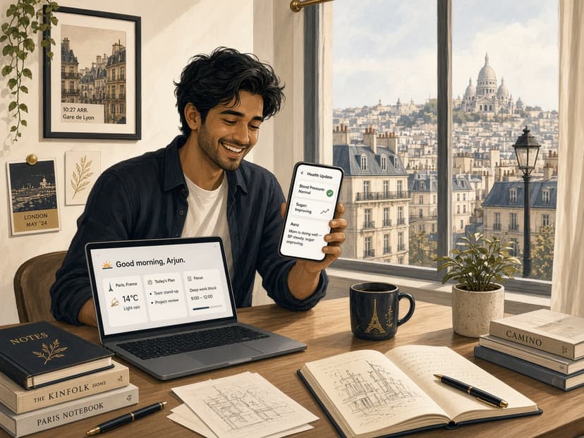 Peace of mind for family abroad