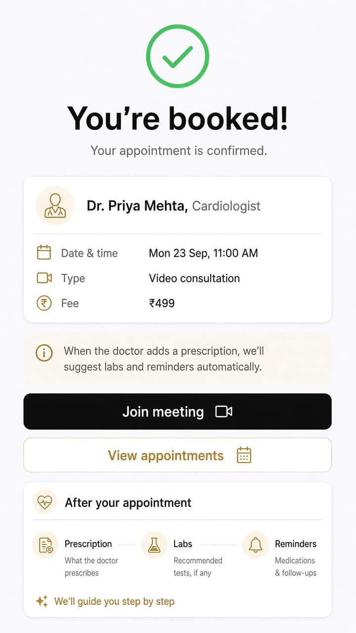Doctor view — reports on one tab