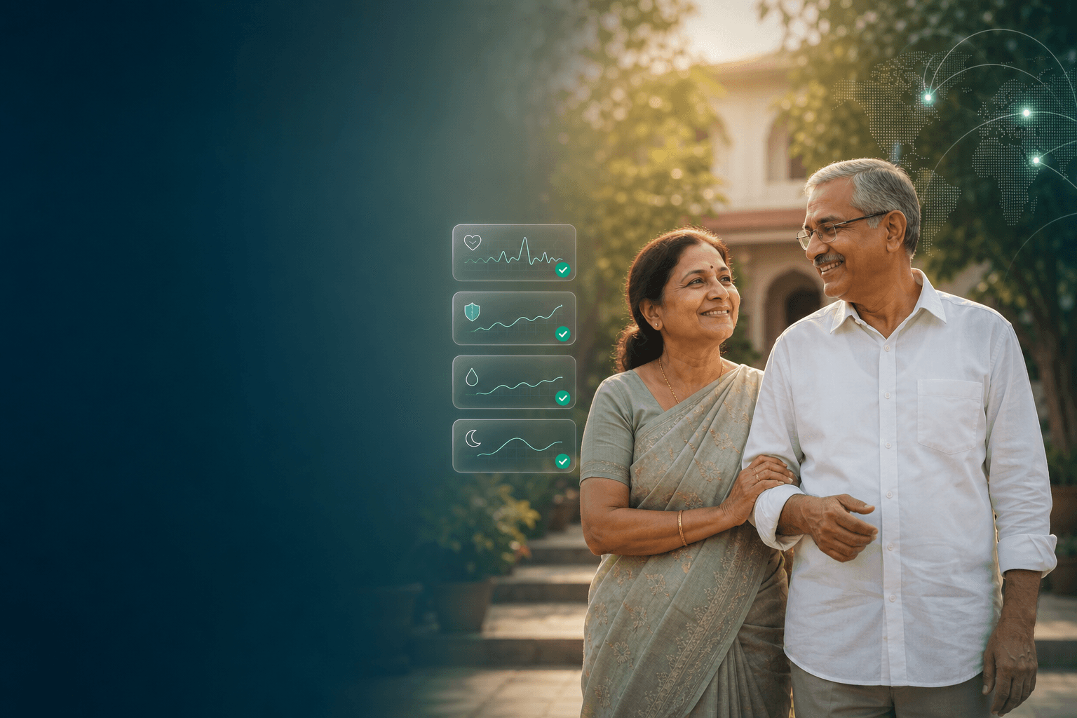 Parents in India — same Care Packages sponsored by children living abroad