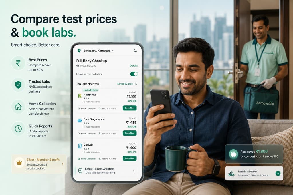 Compare test prices & book labs